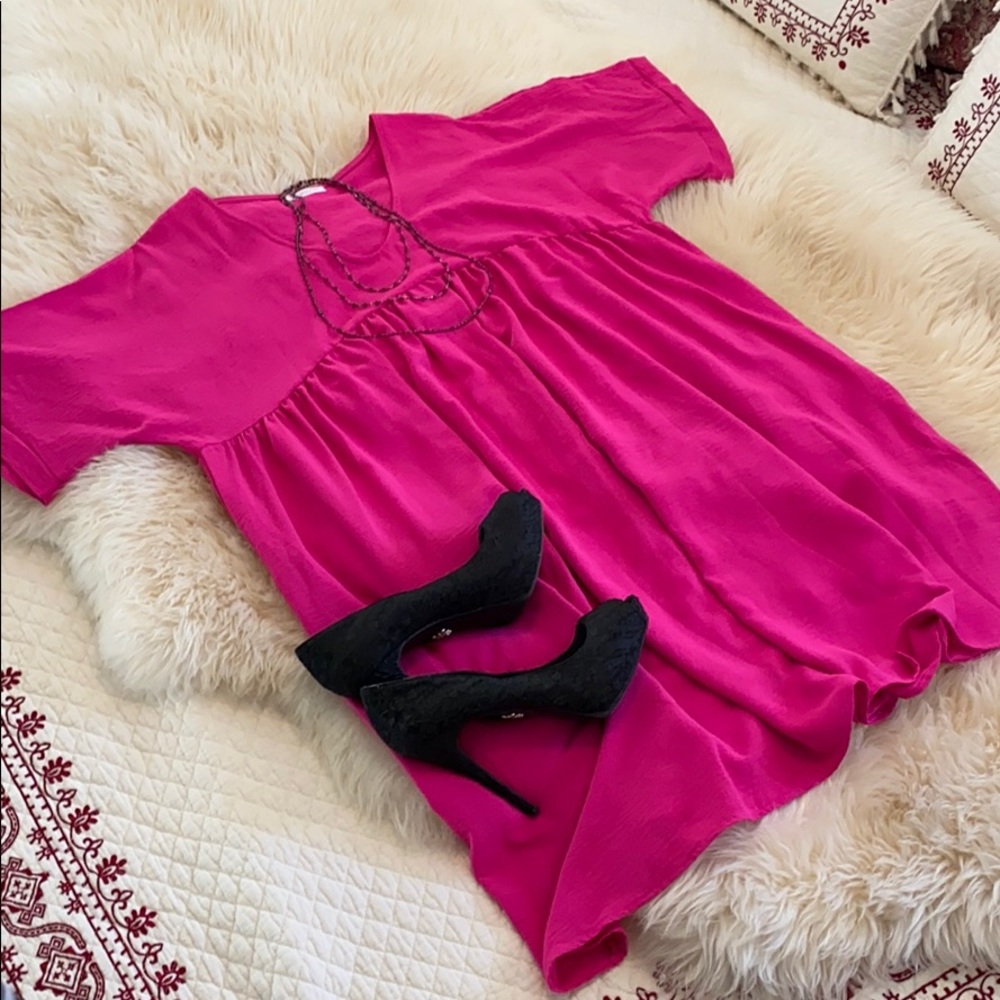 NWOT Chic Soul Fuchsia dress